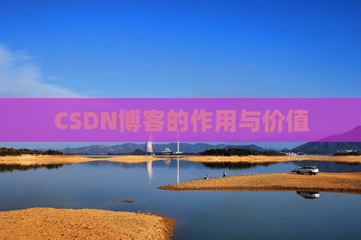CSDN博客的作用与价值